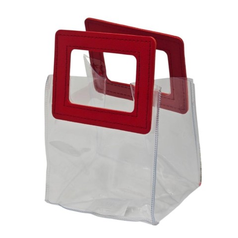 BUSTA ROSSA WATERPROOF QUADRATA H12.5X12X10